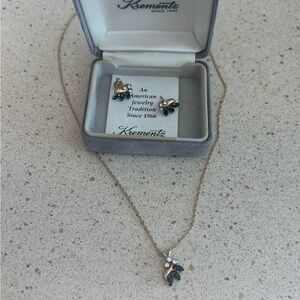 Krementz necklace & earring set